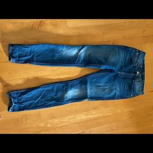 7 for all man kind, high waist, skinny jeans size 24